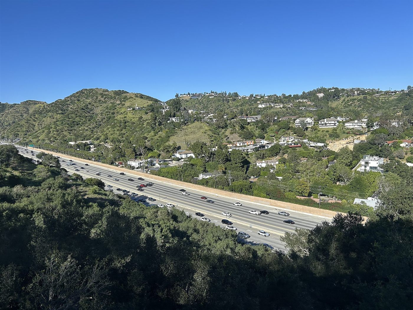 The 405 Freeway through the Sepulveda Pass
