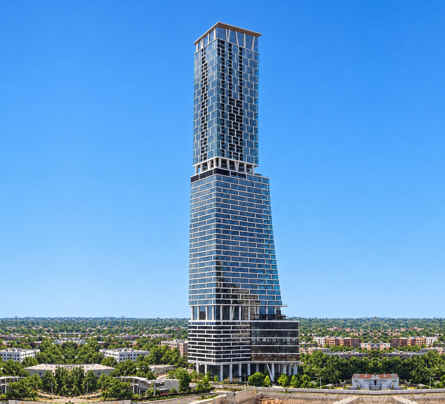 Illustration of the Waterline tower in Austin