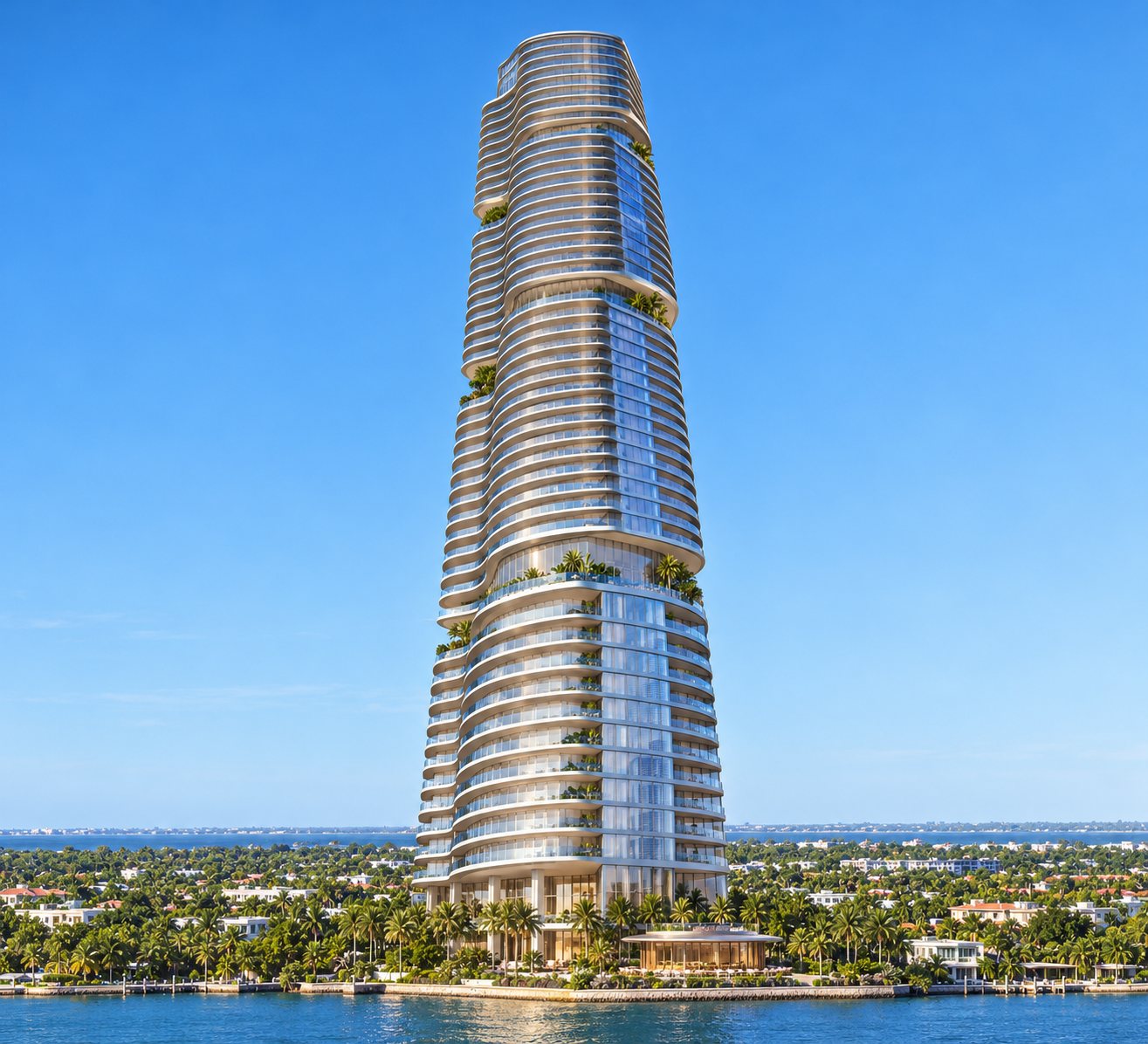 Illustration of Nobu Residences in Miami