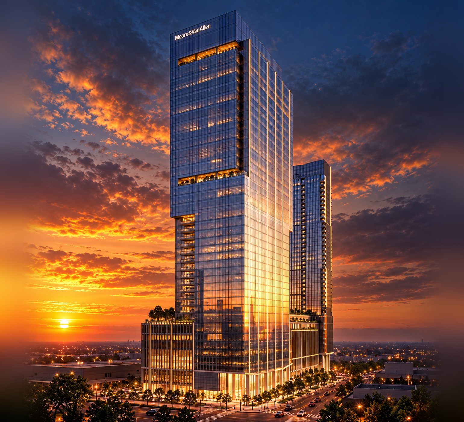 Illustration of Queensbridge Collective Tower Two (111 South Tryon) in Charlotte