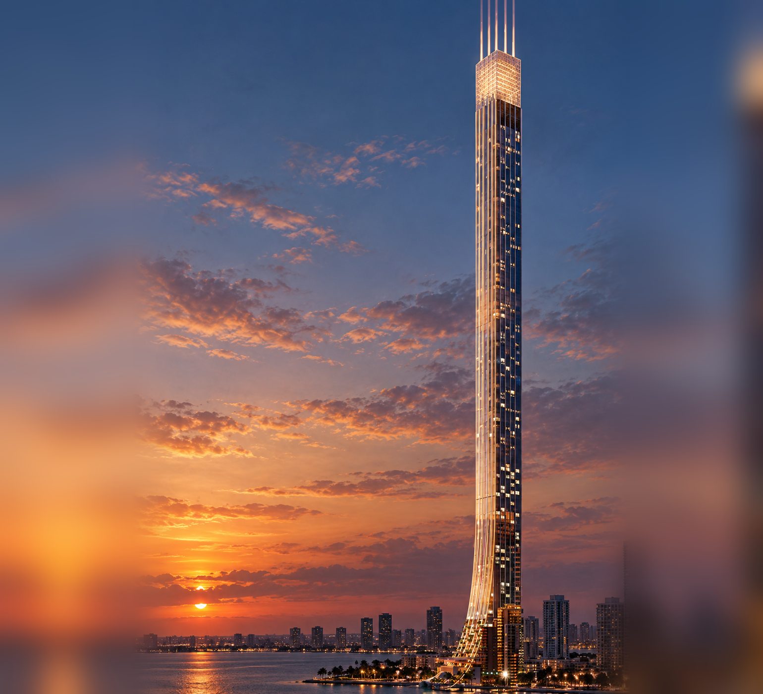 Illustration of Senna Tower in Balneário Camboriú